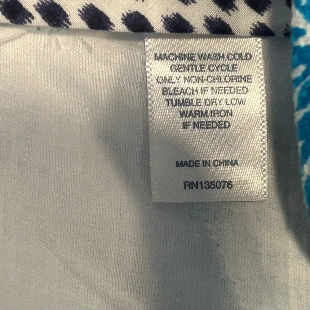 C Wonder Women’s Shorts, Turquoise & White Swirl, Boho, Cottagecore, Sz 10P NWT